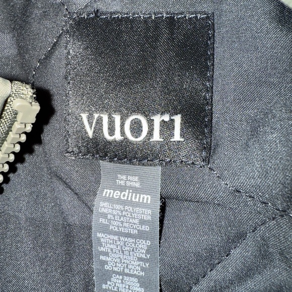 Vuori Quilted Khaki Bomber Jacket - Picture 2 of 2